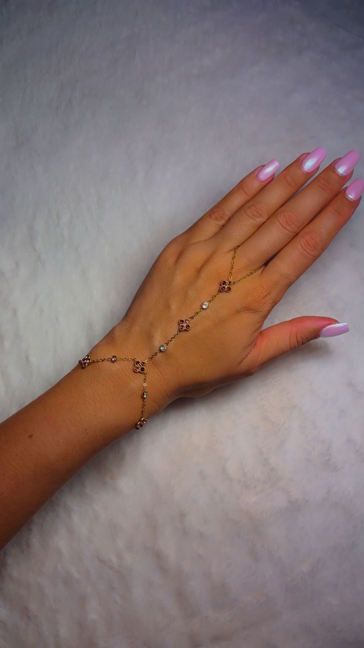 Bijou de main Soléa - Rose foncé